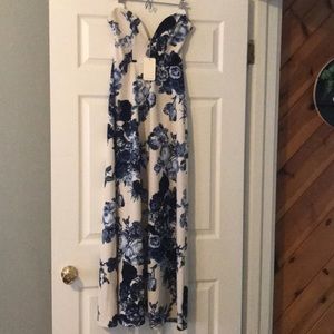 Sweetheart neckline maxi dress